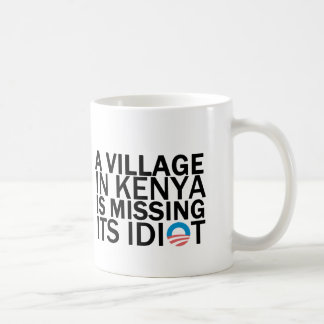 Taza De Café El pueblo en Kenia está faltando a su idiota