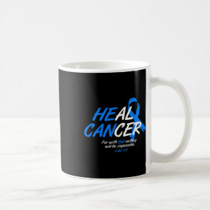 Taza De Café Él Puede Curar el Cáncer Regalo del Mes de Concien