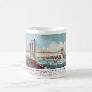 Taza De Café El puente de Brooklyn en New York City a partir de