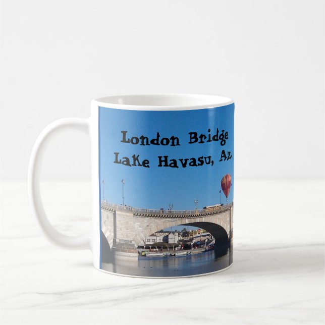 Taza De Café El puente de Londres, el lago Havasu, Az. (Izquierda)
