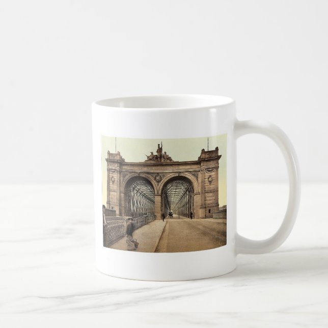 Taza De Café El puente del Rin, Mannheim, Baden, Alemania pH (Derecha)