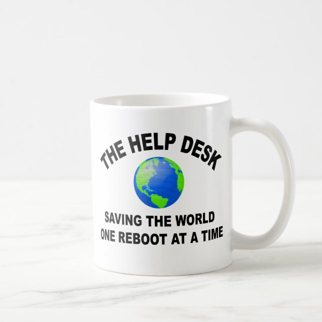 Taza De Café El puesto de informaciones - ahorro del mundo (Derecha)