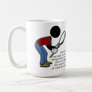 Taza De Café El punto de vista es una tontería estúpida