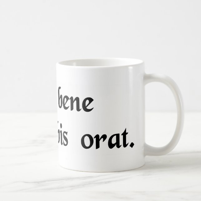 Taza De Café Él que canta bien, ruega dos veces (Derecha)