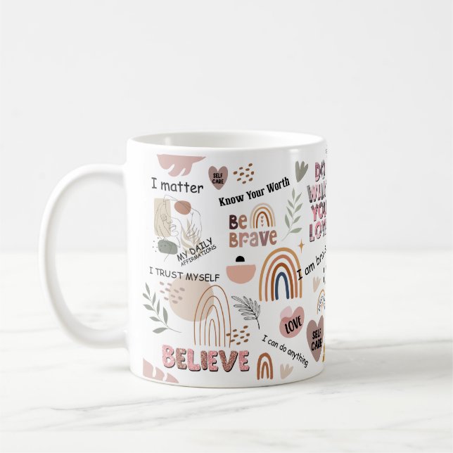 Taza De Café El regalo de Afirmación Diaria Grandes Regalos, Af (Izquierda)