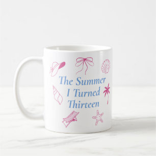Taza De Café El regalo de cumpleaños del verano que cumplí trec