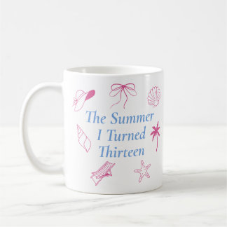 Taza De Café El regalo de cumpleaños del verano que cumplí trec