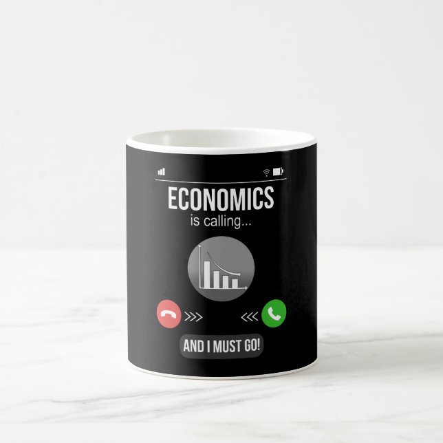 Taza De Café El regalo de economista divertido del profesor de  (Centro)
