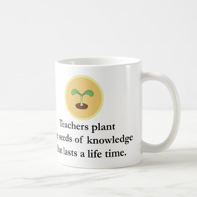 Taza De Café El regalo de encargo para el profesor personaliza (Derecha)