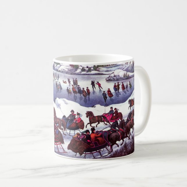 Taza De Café El regalo de los Navidades de la escena vitícola d (Anverso derecho)