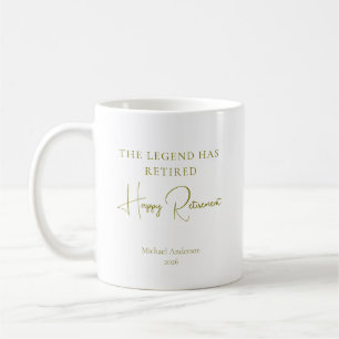 Taza De Café El regalo de que la leyenda se ha retirado