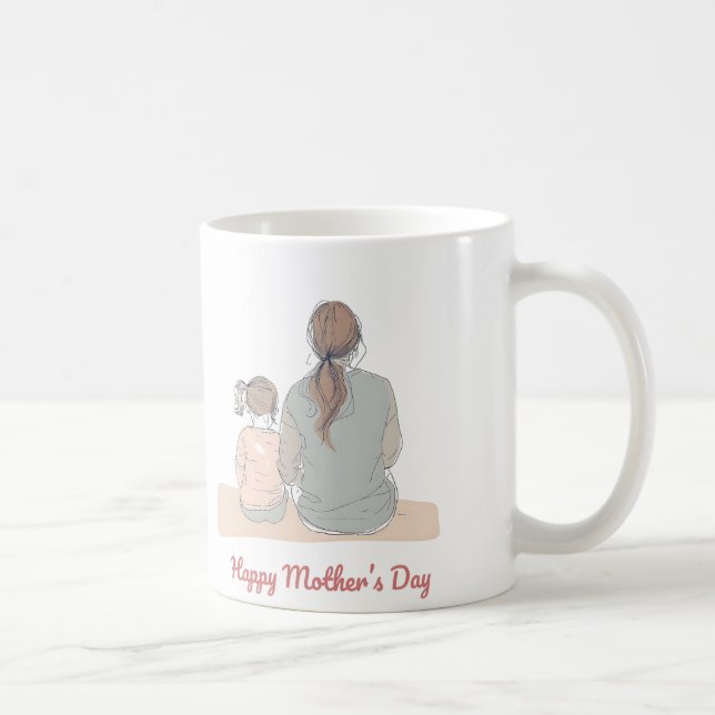 Taza De Café El repaso del día de la madre inspiradora (Derecha)