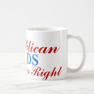 Taza De Café El republicano, tiene siempre razón, PAPÁS