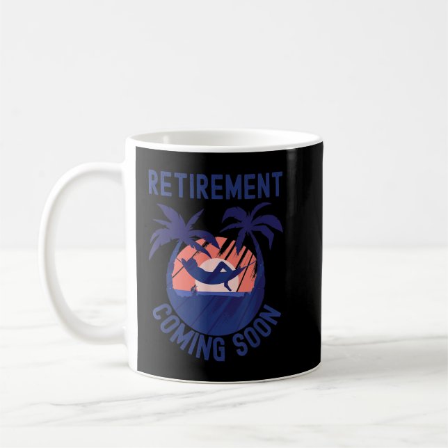 Taza De Café El retiro casi retirado pronto será gracioso retir (Izquierda)