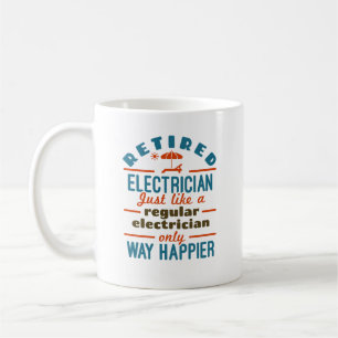 Taza De Café El retiro de un curioso jubilado de un electricist