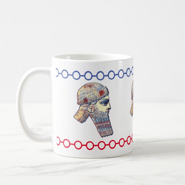 Taza De Café El rey asirio Mug (Izquierda)