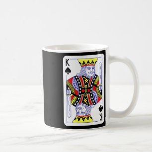 Taza De Café El Rey De Espadas Jugando Cartas Cas De Disfraces