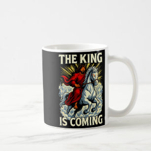 Taza De Café El Rey Está Viniendo Revelación Arte Cristiano Aud
