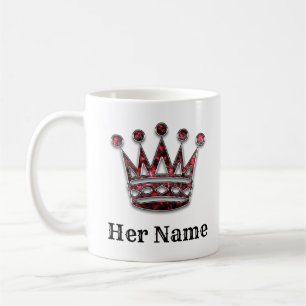 Taza De Café El rey y la reina corona su y el suyo