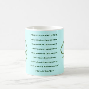 Taza De Café El rezo del trébol de St Patrick céltico irland