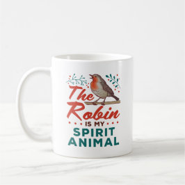 Taza De Café El Robin Es Mi Ave Animal De Espíritu Amante Birde