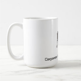 Taza De Café El robot corporativo ama el café, robot retro del