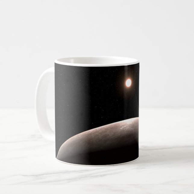 Taza De Café El Rocky Exoplanet Lhs 475 B Y Su Estrella Anfitri (Anverso izquierdo)