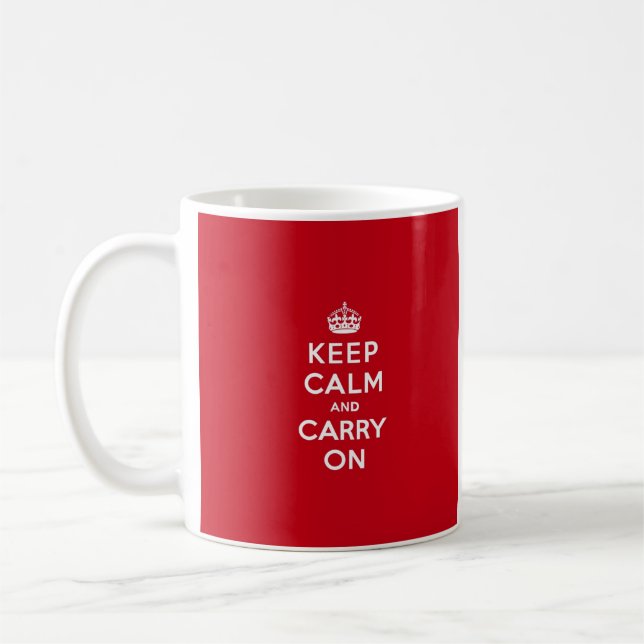 Taza De Café El rojo de Londres guarda calma y continúa (Izquierda)