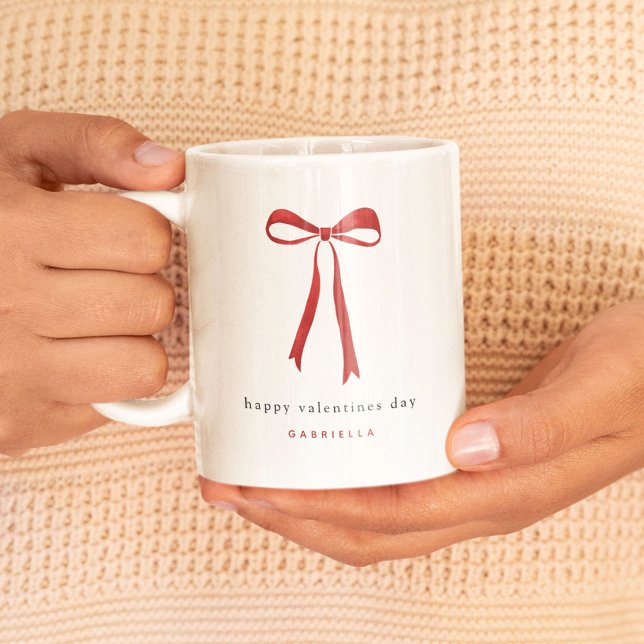 Taza De Café El rojo vivo feliz Día de San Valentín (Subido por el creador)