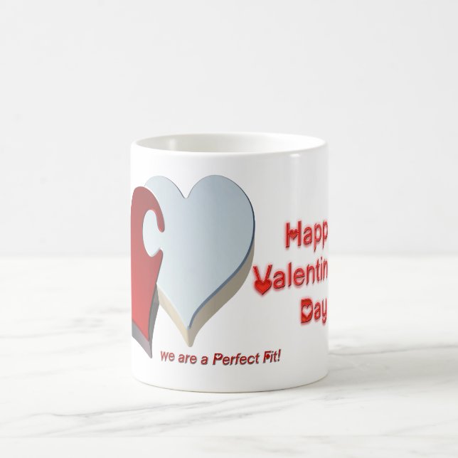 Taza De Café El rompecabezas de San Valentín (Centro)