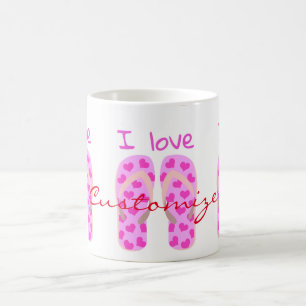 Taza De Café El rosa Flip-Flops Thunder_Cove