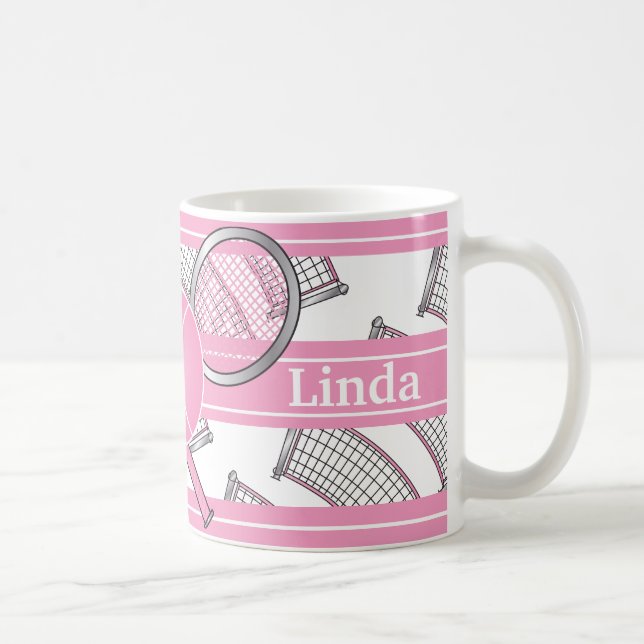 Taza De Café El rosa personaliza tenis (Derecha)