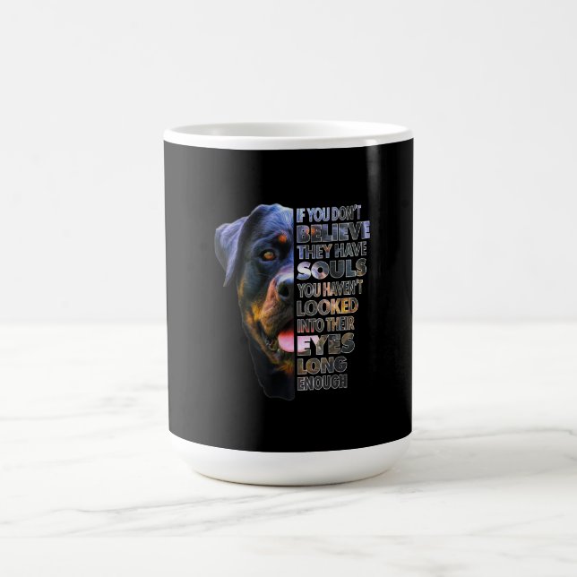 Taza De Café El Rottweiler Soul I love Rotties Perro Lover (Centro)