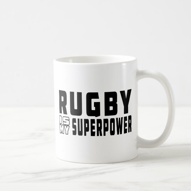 Taza De Café El rugby es mi superpoder (Derecha)