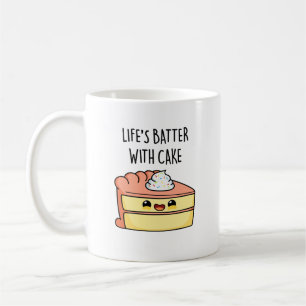 Taza De Café El sabor de la vida con un pastelito gracioso