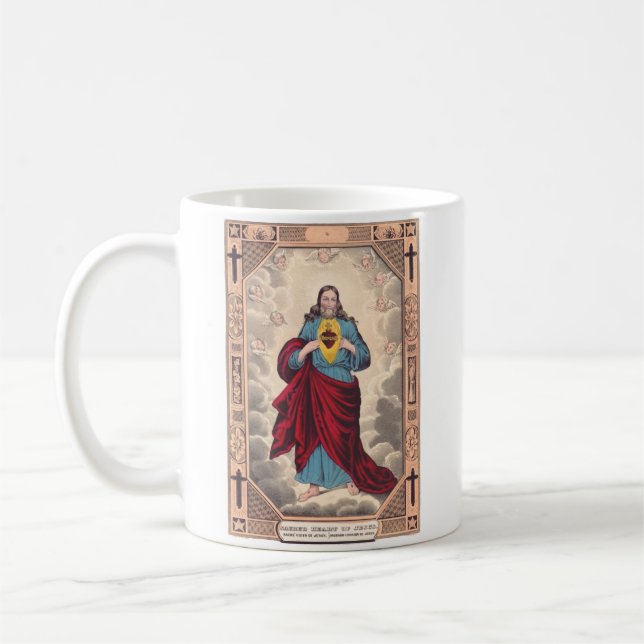 Taza De Café El Sagrado Corazón de Jesús (Izquierda)