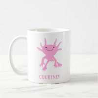 El salamandra rosado lindo Axolotl personalizado