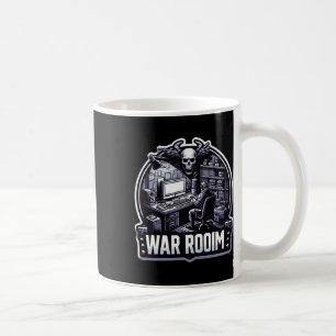 Taza De Café El Salón De Guerra Minimalista Se Centra En Lo Más
