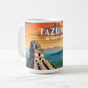 Taza De Café El Salvador Personalizado Retro Viaje
