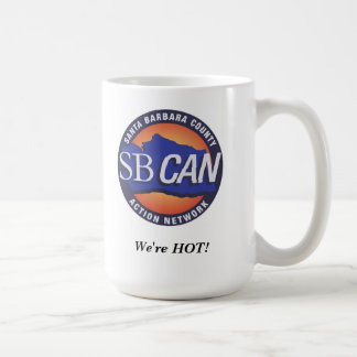 Taza De Café ¡El SB PUEDE logotipo "que somos CALIENTES! 150z.