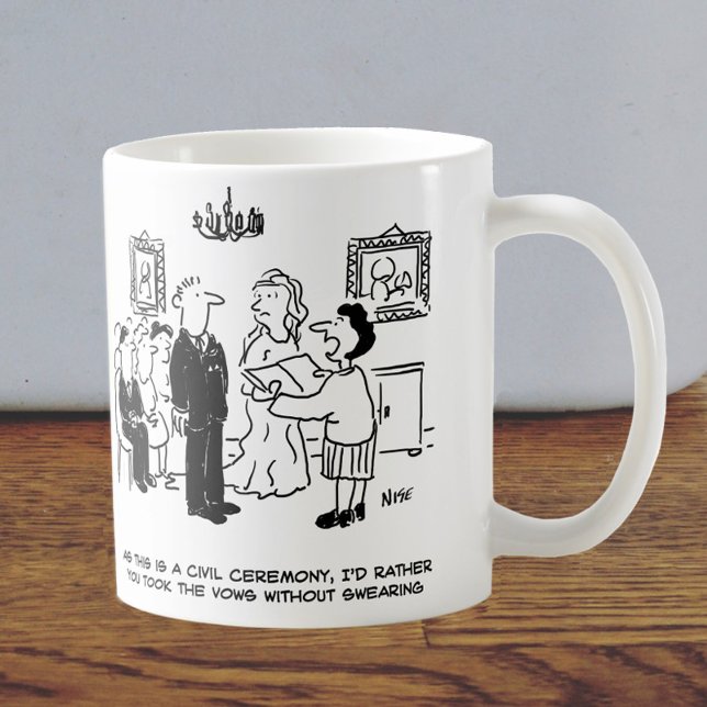 Taza De Café El Secretario pide al novio que deje de jurar (Subido por el creador)