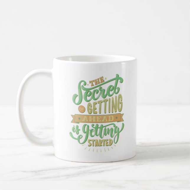Taza De Café El secreto del camino a seguir es comenzar (Izquierda)