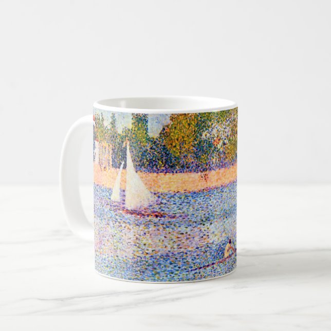 Taza De Café El Sena en La Grande Jatte, Seurat (Anverso izquierdo)