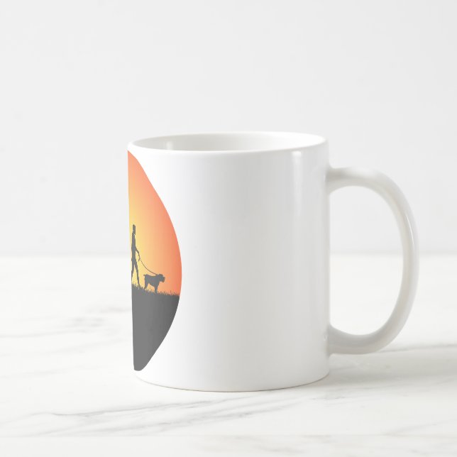 Taza De Café El señalar Griffon Wirehaired (Derecha)