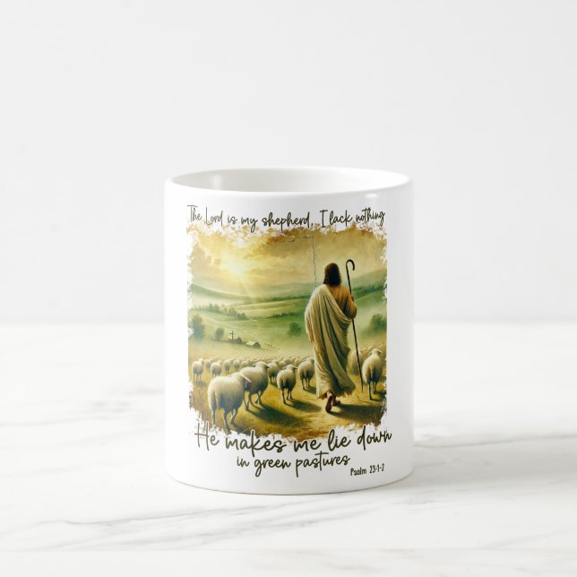 Taza De Café El Señor Cristiano inspirador es mi Pastor (Centro)