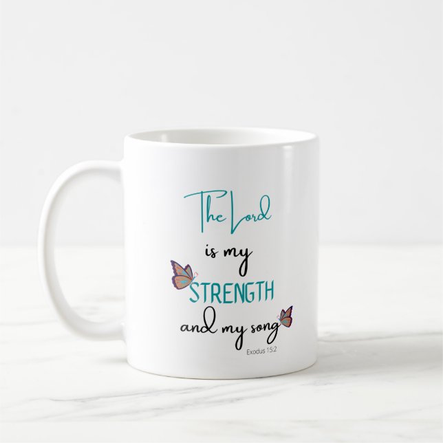 Taza De Café el señor es mi fuerza (Izquierda)