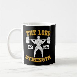 Taza De Café El Señor es mi Gimnasio Cristiano Fortalecido Jesú