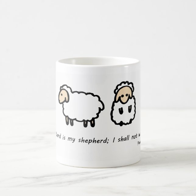 Taza De Café El señor es mi pastor (Centro)