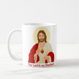 Taza De Café El Señor Es Mi Pastor Jesús Ilustrado