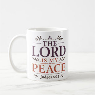 Taza De Café El Señor Es Mi Paz Fe Cristiana Clásica